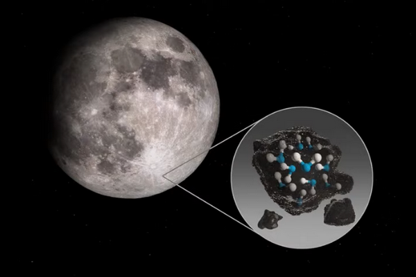 На Місяці вперше виявили воду. Відео