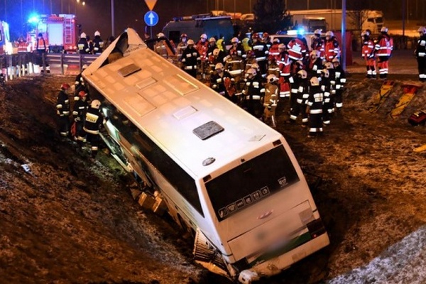 ДТП у Польщі: водію українського автобуса загрожує до п’яти років тюрми