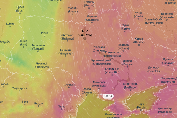 В Україну незабаром прийде спека до +30, — Ventusky