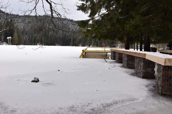 У мережі показали озеро Синевир вкрите кригою та снігом (ФОТО)