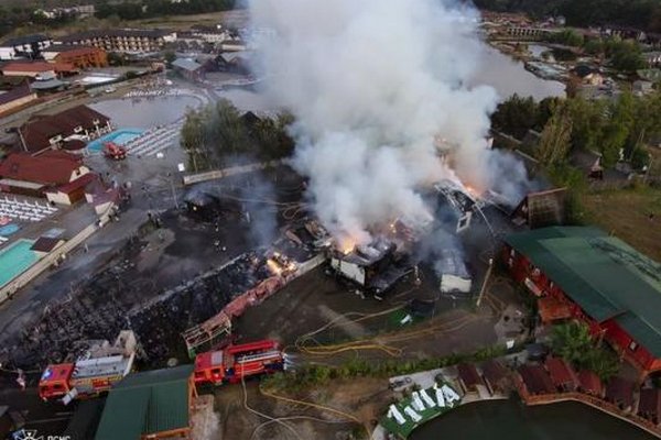 У Солотвині горіла база відпочинку