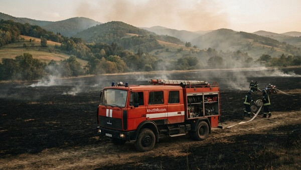 Вогняна стихія на Закарпатті: за вихідні рятувальники ліквідували більше двох десятків пожеж сухої рослинності