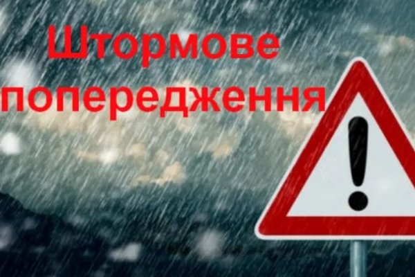 Оголошено про штормове попередження в Закарпатській області: І рівень небезпечності