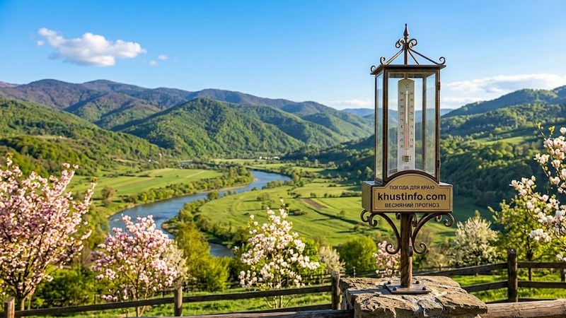 Весняна гармонія на Хустщині: прогноз погоди для міста та району на сьогодні
