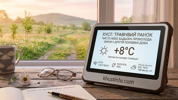Сонячний старт тижня на Хустщині: прогноз погоди та метеорологічні деталі