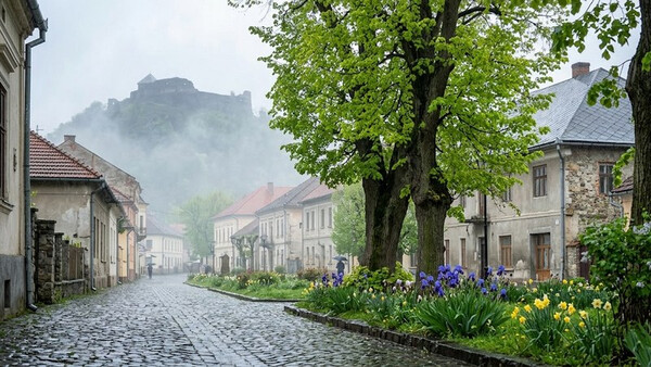 Весняна прохолода та дрібний дощ: прогноз для Хуста на цей понеділок