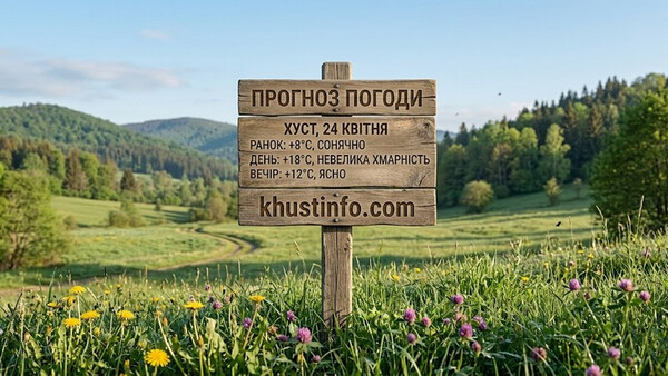 Погода в Хусті та Закарпатті 24 квітня: чого очікувати від природи сьогодні